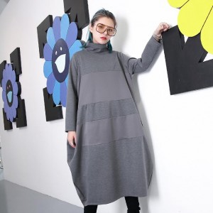 Elegant-gray-shift-dress-trend